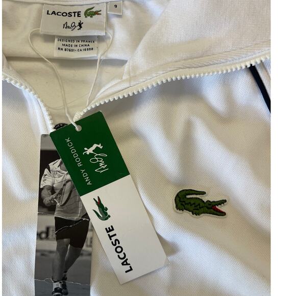 NWT Lacoste X Andy Roddick Tennis Full Zip Track Jacket Size 9 4XL NEW RARE - Picture 3 of 10